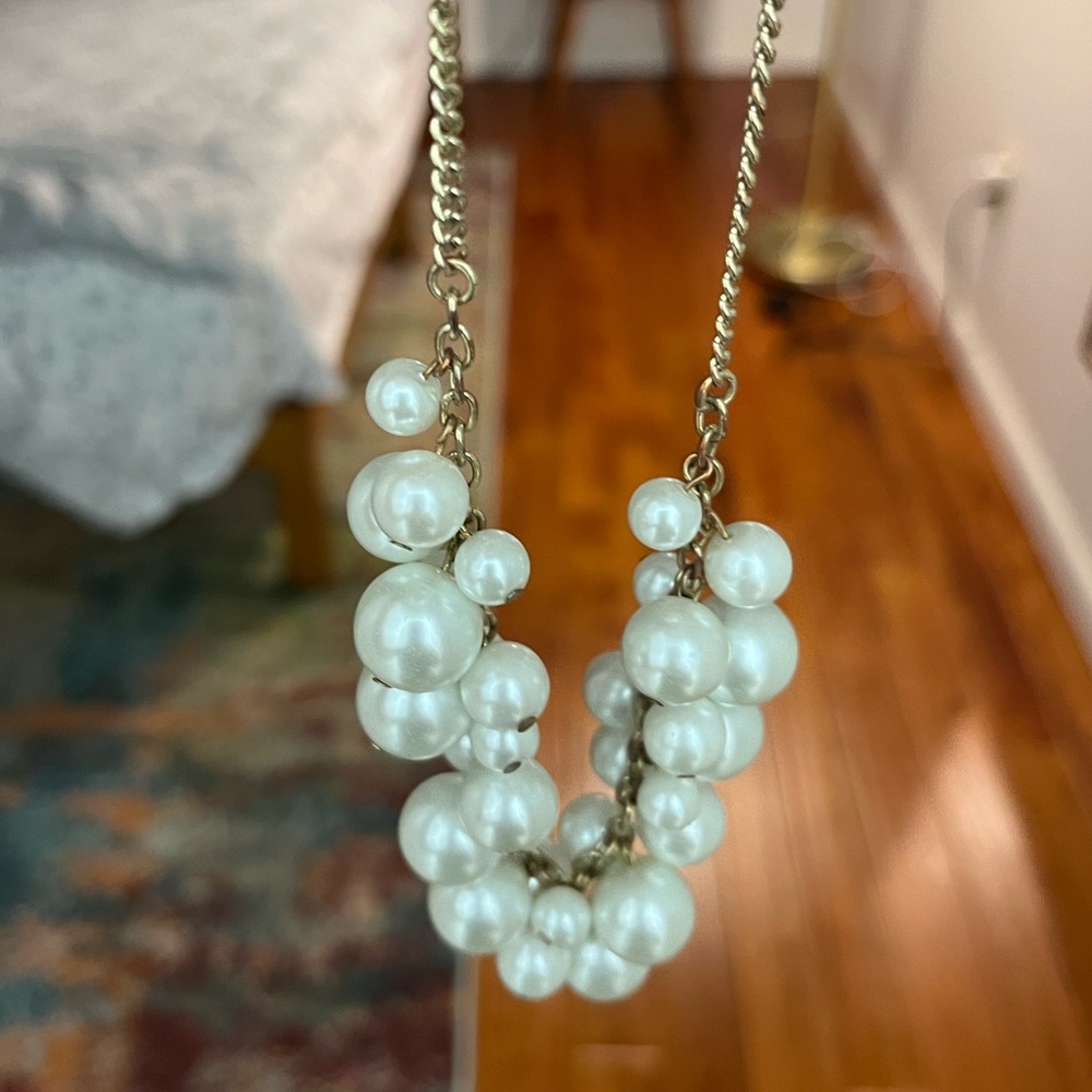 Pearl Cluster Necklace